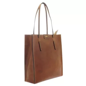    Dámska kožená taška cez rameno Giudi, Vacchetta, dvojitá priehradka na zips 24,5 × 18 cm