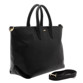    Dámska kožená kabelka Giudi classic style koňaková s popruhom cez rameno 33 × 25 cm