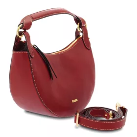    Dámska kožená dizajnová kabelka cez rameno Giudi Simona, Vacchetta 38 × 31 cm