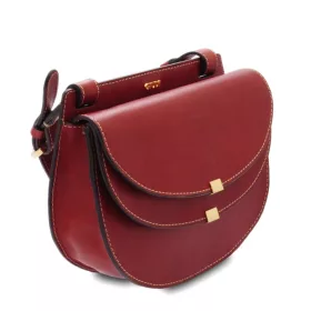    Dámska kožená dizajnová kabelka cez rameno Giudi Simona, Vacchetta 38 × 31 cm