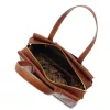  Dámska kožená dizajnová kabelka cez rameno Giudi Simona, Vacchetta 38 × 31 cm