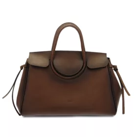    Dámska kožená dizajnová kabelka cez rameno Giudi Simona, Vacchetta 38 × 31 cm
