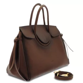    Dámska kožená dizajnová kabelka cez rameno Giudi Simona, Vacchetta 38 × 31 cm