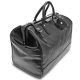  Exkluzívna čierna kožená cestovná taška Giudi Borsone 49 x 37 x 30 cm