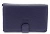  Giudi tmavomodrá pánska kožená aktovka, taška do auta 20,5 x 14 cm
