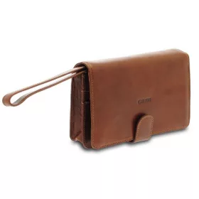    Giudi Borsello hnedá kožená taška do auta Vacchetta, aktovka 20 x 14 cm