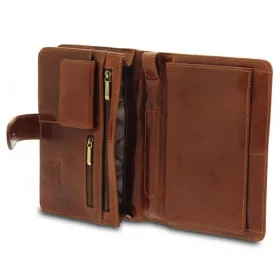    Giudi Borsello hnedá kožená taška do auta Vacchetta, aktovka 20 x 14 cm