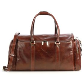  Giudi hnedá kožená cestovná taška Vacchetta 57 x 33 cm
