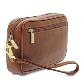    Kožená taška do auta Giudi hnedá Vacchetta, aktovka 22 x 13,5 cm