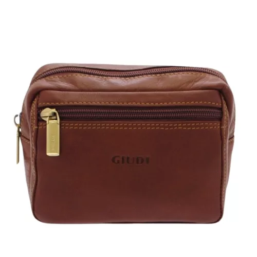  Hnedá kožená peňaženka Giudi classic style 9 cm × 5 cm