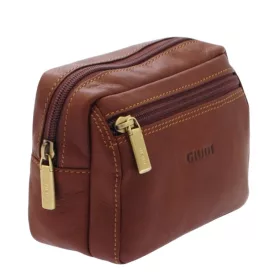    Hnedá kožená peňaženka Giudi classic style 9 cm × 5 cm