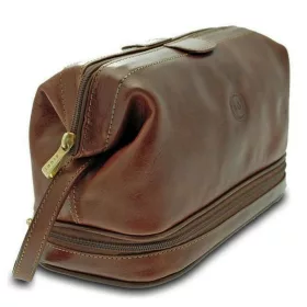    Spodná priehradka Giudi, talianska pánska kožená taška, kozmetická taštička 27 x 16 cm