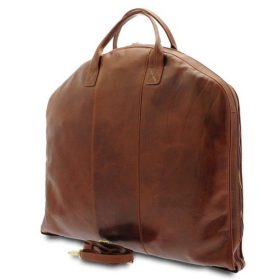    Giudi Vacchetta hnedá pánska kožená taška na oblek, cestovná taška 63 x 56 cm