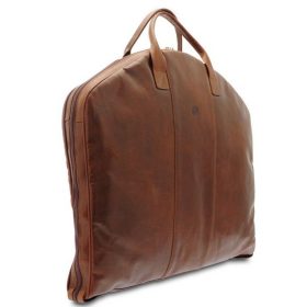    Giudi Vacchetta hnedá pánska kožená taška na oblek, cestovná taška 63 x 56 cm