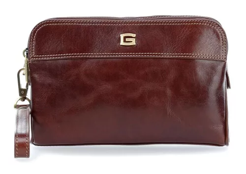  Hnedá pánska kožená taška do auta Vacchetta Giudi