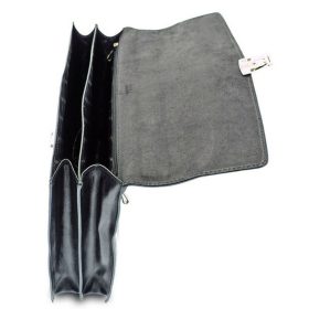  Giudi čierna kožená aktovka, aktovka