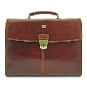  Giudi hnedá kožená aktovka, kufrík