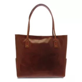    Dámska kožená dizajnová kabelka cez rameno Giudi Simona, Vacchetta 38 × 31 cm