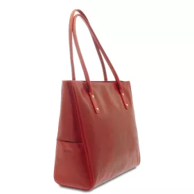    Dámska kožená dizajnová kabelka cez rameno Giudi Simona, Vacchetta 38 × 31 cm