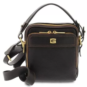    Giudi tmavohnedá pánska kožená bočná taška 17 × 20 cm