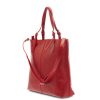  Dámska kožená kabelka cez rameno Giudi červená, kabelka 34 × 33 cm
