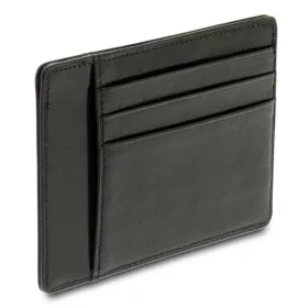  Čierny kožený držiak na karty Giudi