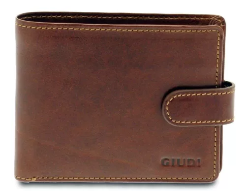  Hnedá pánska kožená peňaženka Giudi