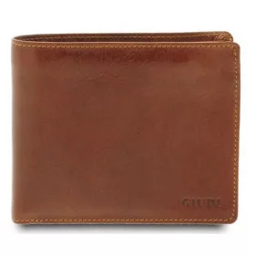    Giudi hnedá pánska kožená peňaženka Vacchetta 12 x 10 cm