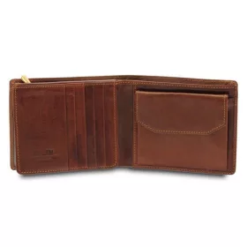    Giudi hnedá pánska kožená peňaženka Vacchetta 12 x 10 cm