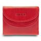  Malá červená kožená peňaženka Giudi 8,9 × 7,2 cm