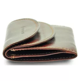  Malá hnedá kožená peňaženka Giudi 8,9 × 7,2 cm