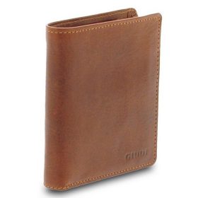    Giudi hnedá pánska kožená peňaženka Vacchetta, aktovka 10,8 x 9,3 cm