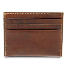  Malý hnedý kožený držiak na karty Giudi