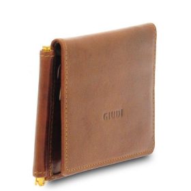    Ultratenká kožená peňaženka Giudi s klipom na peniaze, držiakom na bankovú kartu