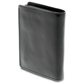    Čierna pánska kožená peňaženka a aktovka Giudi 12,7 x 9,5 cm