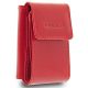  Kožená mini peňaženka Giudi Vacchetta, červená 8 x 5,2 cm
