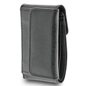    Kožená mini peňaženka Giudi čierna Vacchetta 8 x 5,2 cm