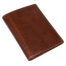    Giudi hnedá pánska kožená peňaženka Vacchetta, kufrík 11,5 × 15,5 cm