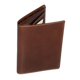    Giudi hnedá pánska kožená peňaženka Vacchetta, kufrík 11,5 × 15,5 cm