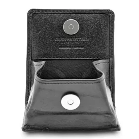  Kožená mini peňaženka Giudi čierna Vacchetta 8 x 7 cm