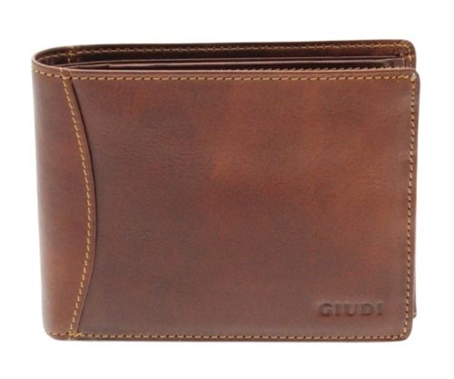  Hnedá pánska kožená peňaženka Giudi