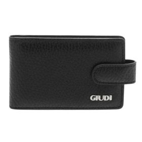  Kožený držiak na bankové karty Giudi, čierny 16 ks