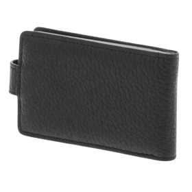  Kožený držiak na bankové karty Giudi, čierny 16 ks