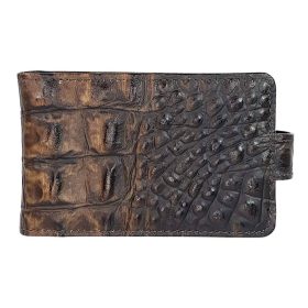  Giudi croco hnedý kožený držiak na karty