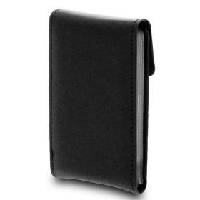  Čierny kožený držiak na karty Giudi