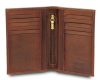  Pánska kožená peňaženka Giudi, puzdro na bankovú kartu, hnedá 12,5 x 10 cm