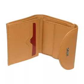  Malá, svetlohnedá dámska kožená peňaženka Giudi