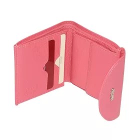  Malá ružová dámska kožená peňaženka Giudi