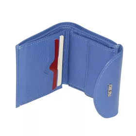  Malá modrá dámska kožená peňaženka Giudi