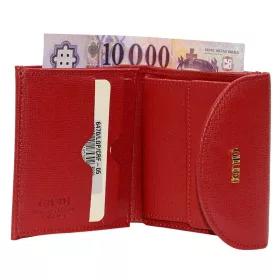  Dámska kožená peňaženka Giudi malá červená